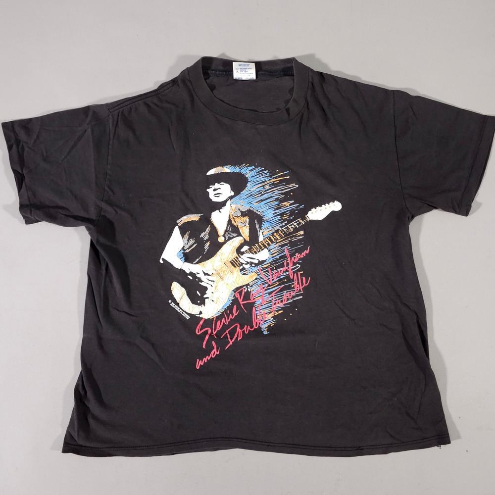 Brockum Stevie Ray Vaughan T-Shirt Mens XL In Step 1990 Vintage Double Trouble